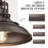 2 Pack 1-Light Industrial Single Pendant Light-987497553
