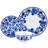 Martha Stewart Blue Vintage 12 Piece Fine Ceramic Dinnerware Set In Cobalt