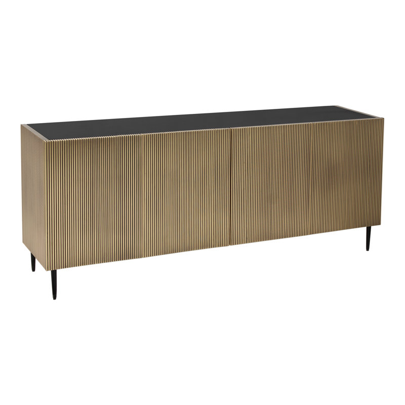 Buffet en bois massif de manguier de 72 po de largeur Bojana