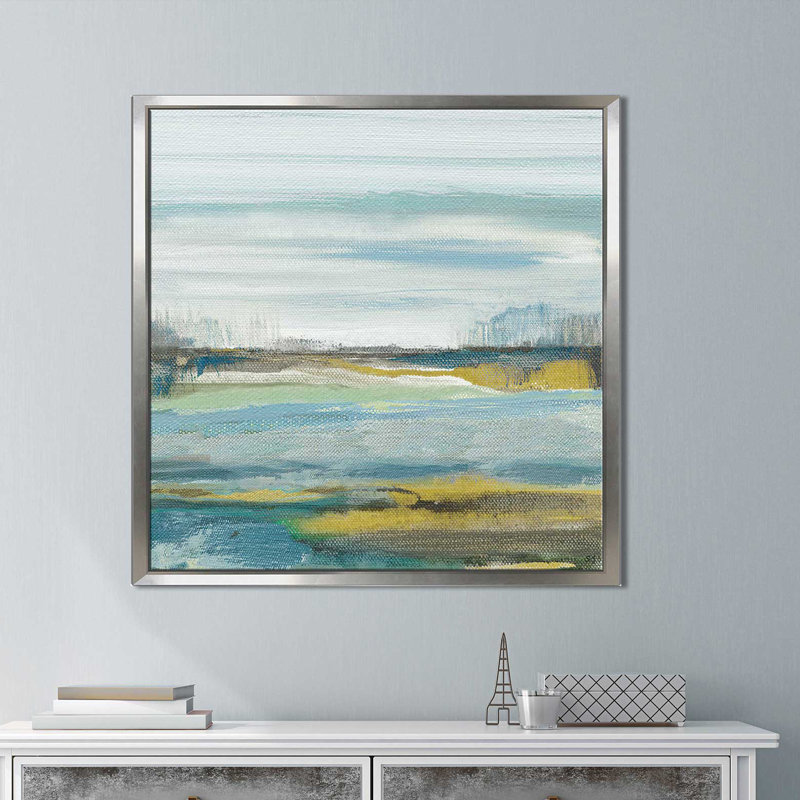 « lewbeach ii », reproduction de peinture à l’acrylique sur toile encadrée, H 27,5 po x l 27,5 po x P 2 po