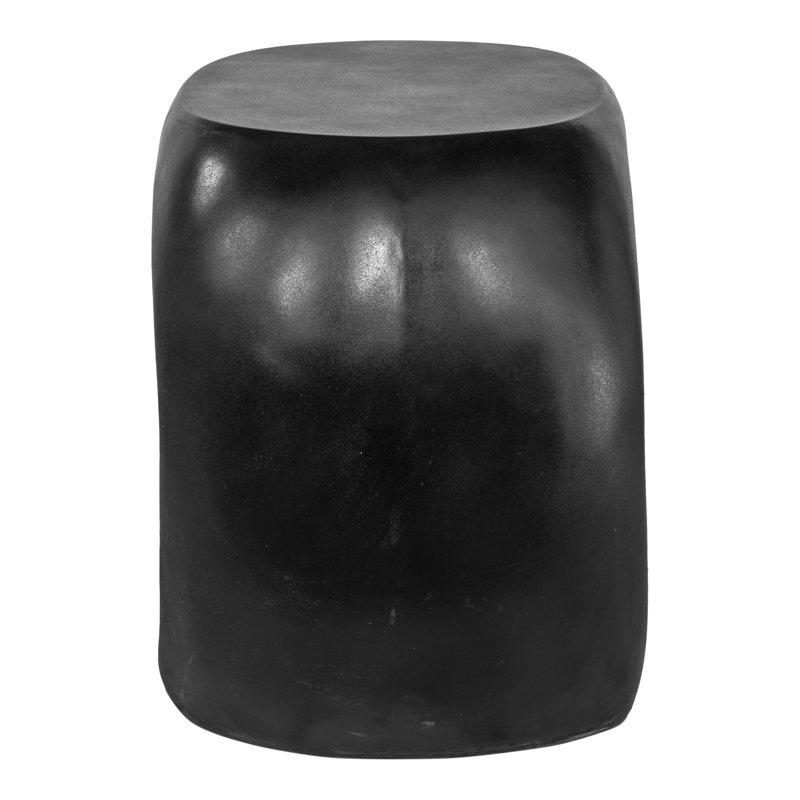 Trae 18'' Backless Outdoor Bar Stool, Black