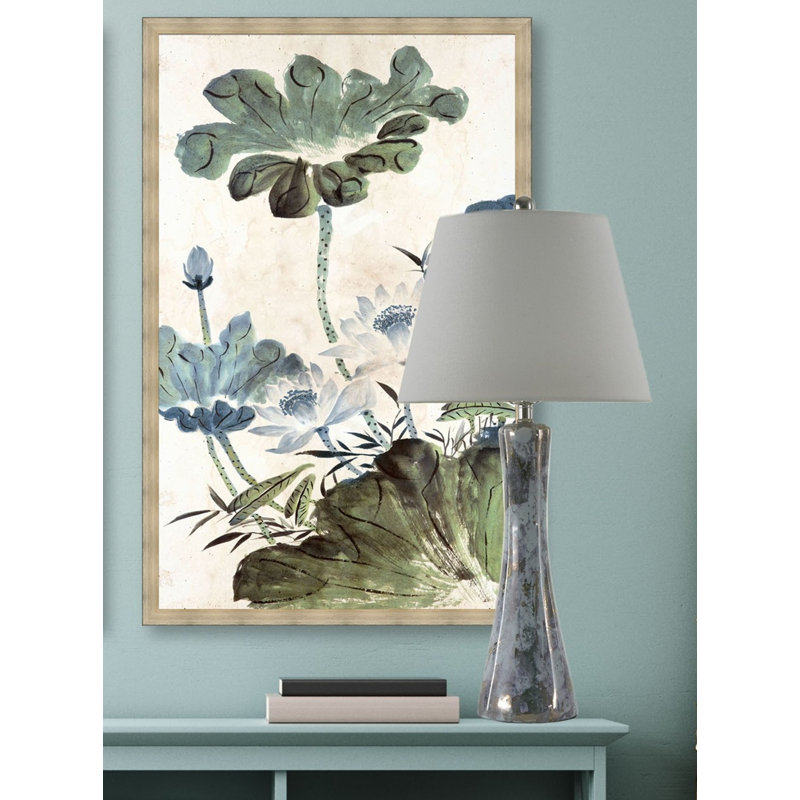 Classic 28" Modern Gloss White with Gold Table Lamp