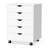 18'' Wide 5 -Drawer Mobile File Cabinet-99325173