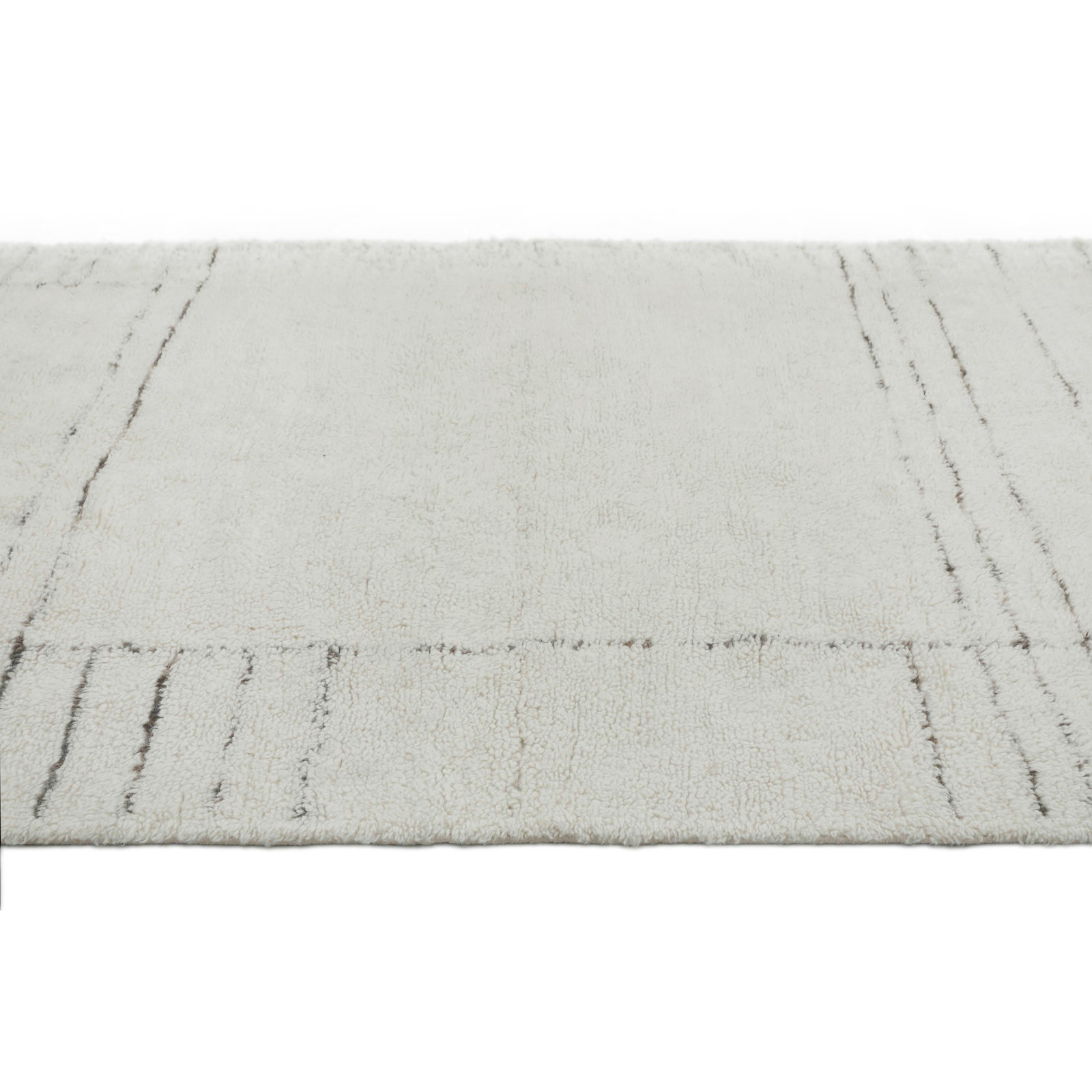 Hand-Woven Moroccan Wool Rug, Runner 2'6" x 8'