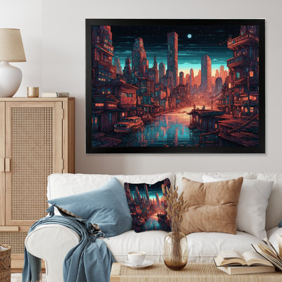 Orange And Blue Metropolis Deco " Orange And Blue Metropolis Deco "