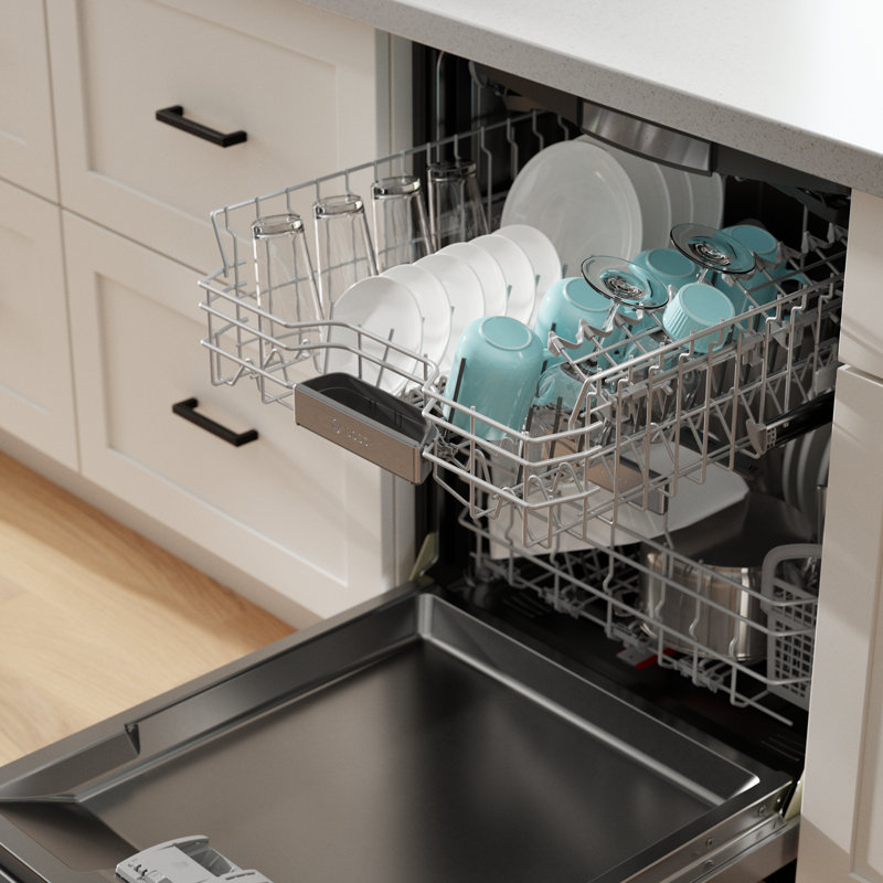 24" Stainless Steel Built-In Smart Dishwasher with Top Control