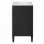 Meuble-lavabo de salle de bain avec 2 portes et tiroir coulissant, armoire de rangement de salle de bain avec lavabo-574780632
