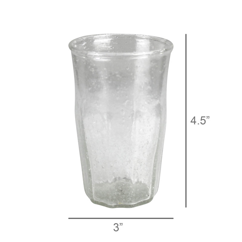 Tasse en verre poivré 8 oz