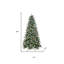 Sapin de Noël complet vert et blanc 5 pi avec décorations