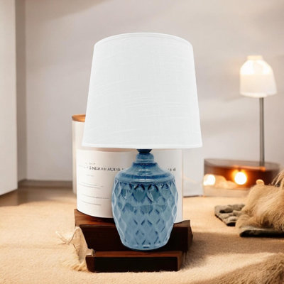 Sophisticated & Stylish Eady Ceramic Accent Table Lamp – Premium Hand-Finished Table Lamp for Modern Home, Bedroom, Living Room Decor