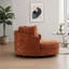 Fauteuil demi-tonneau surdimensionné 59,5 po avec roulettes-712792113