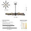Luminaire suspendu réglable en fer noir mat 8