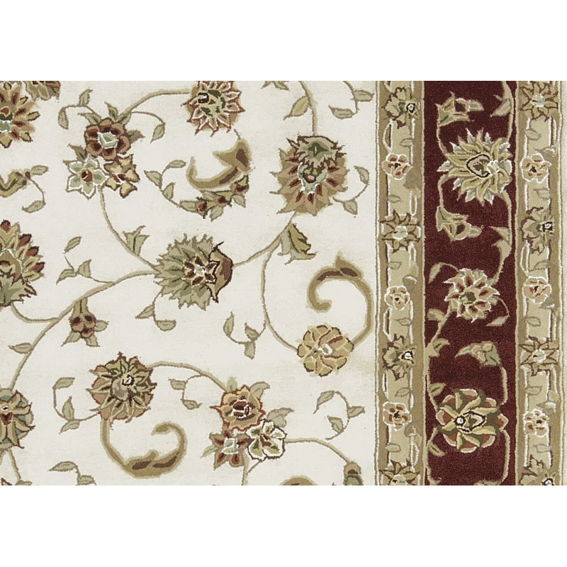 Tapis en laine/brun soie touffeté à la main 8 pi x 10 pi Castilian
