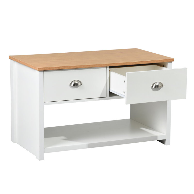 Richmond Floor Shelf Coffee Table with Storage