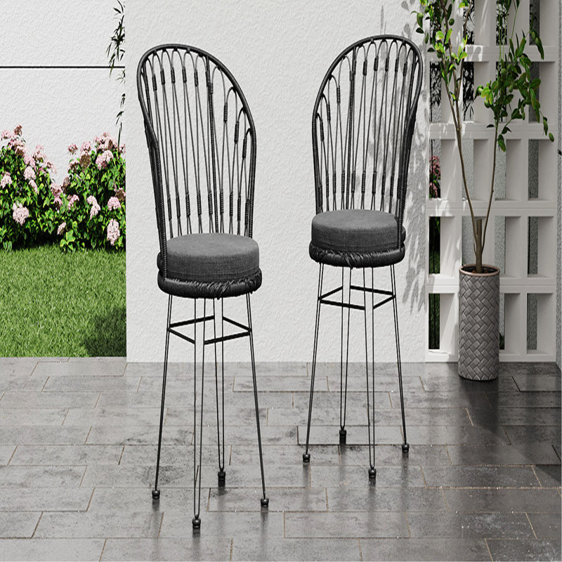 TAVON CHAIR, 2PCS avec 2 coussins, gris