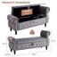 151 cm W Velvet Ottoman-49280427