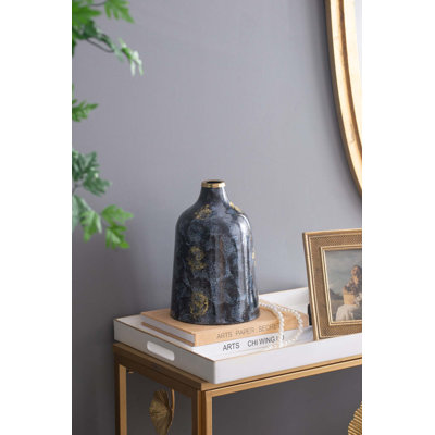 Vase en verre D6.7X10.2 "