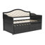 Lit simple tapissier en bois avec lit gigogne et 2 tiroirs de rangement-1990347819
