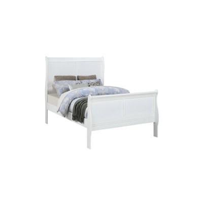 Lit lit en bois massif Louis Phillipe