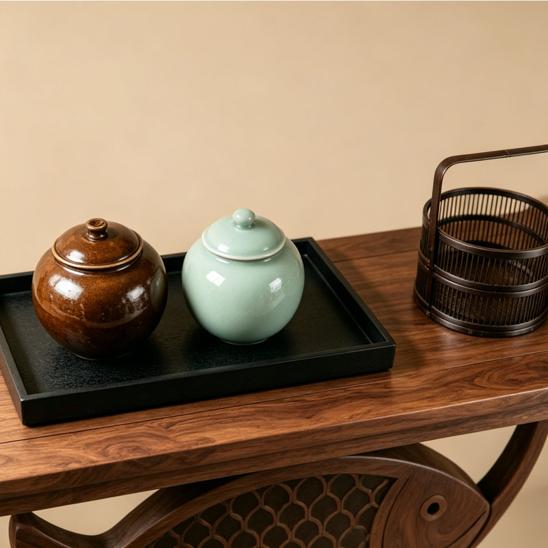 Console en bois de style médiéval, 35.4" H x 62.9" W x 15.7" D
