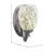 Zilo Wall Sconce Shown With 5" Natural Fusion Glass-32415618-32415619