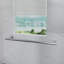 Porte de douche pivotante 60 po x 70 po avec poignée en acier inoxydable-116391381