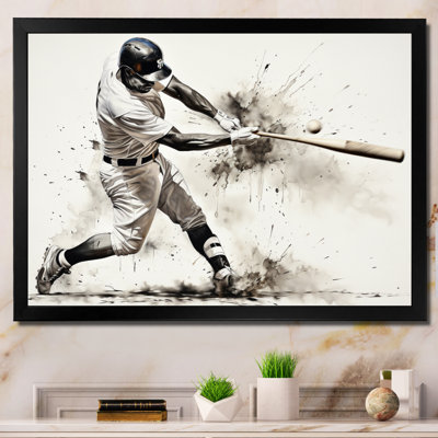 Alaynia Baseball Minimal Swing II - Sport Baseball Wall Art