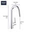 Zedra Pull Down Touch Single Handle Kitchen Faucet with Accessories-44218807