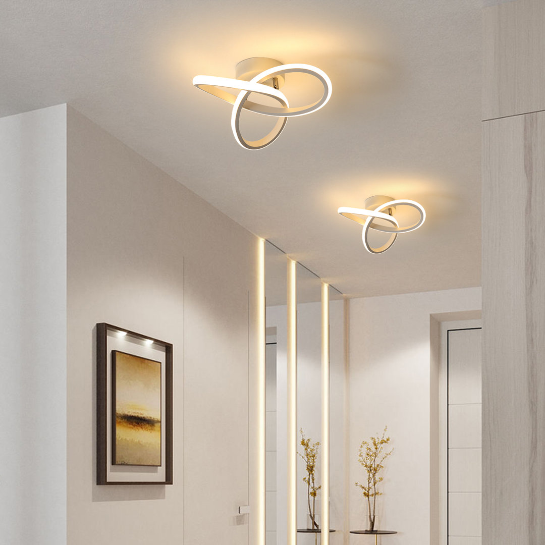 Kudolo 24cm LED Integrated Semi Flush Mount
