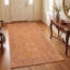 Tapis Fitzroy traditionnel à motif floral intégral orange, vert et crème, lavable en machine, antidérapant, à poils courts, pour intérieur et extérieur, adapté aux animaux domestiques, idéal pour le salon, la chambre, la salle à manger, l'entrée, le corridor ou le bureau.-32436390