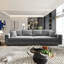 Canapé moelleux à 4 places en velours côtelé, canapé-lit rembourré moderne et confortable, sièges profonds avec coussins moelleux et repose-pieds mobile, fauteuil convertible, pour le salon-737129820