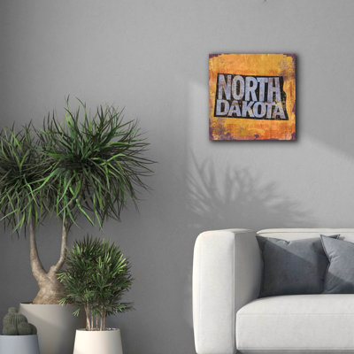 'North Dakota' by Art Licensing Studio Canvas Wall Art