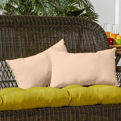 Henrich Outdoor Reversible Throw Pillow
