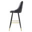 Upholstered Counter Stool with Solid Wood Frame