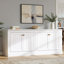 Armoire buffet grande ferme de 72 po de largeur avec portes de grange et tablettes réglables