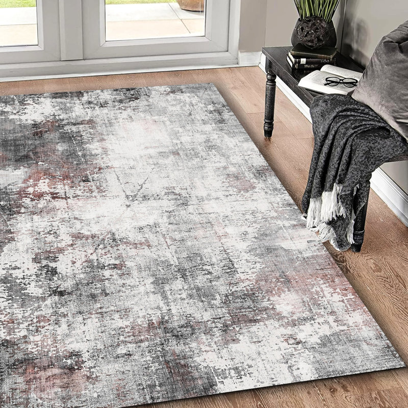 Tapis 5 pi x 7 pi, lavable antidérapant, multi pour climatiseur lavable 7 pi, balcon