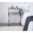 Toby 27" Tall Mirrored Nightstand 1-Drawer Metal Cross-legs