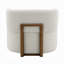 Fauteuil d'appoint surdimensionné Remus, boucle beige, dossier arrondi rond