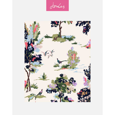 SAMPLE-Joules Woodland Scene Dawn Wallpaper