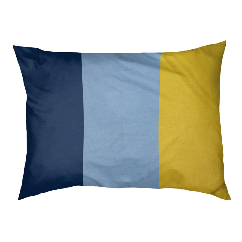 Coussin d'extérieur pour chien Florida Tribe, Medium (28" W x 18" D x 9.5" H), Navy Blue/Light Blue/Yellow