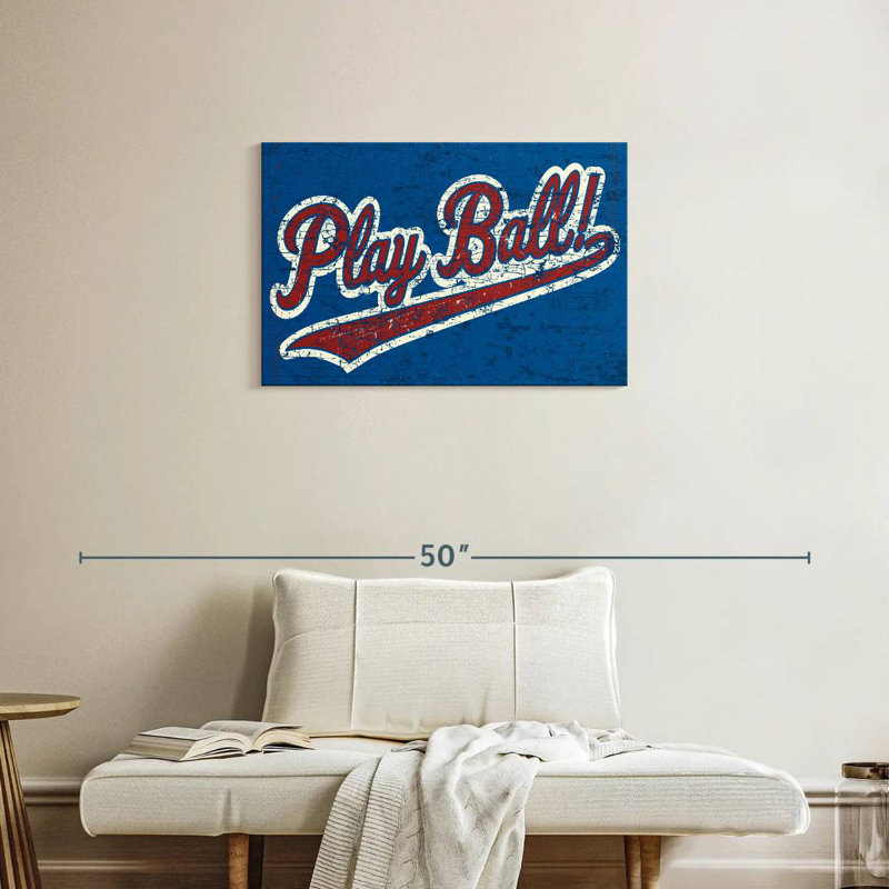 Plaque murale Play Ball, H 20 po x l 30 po