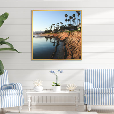 Brown And Green Shoreline Harmony Coast - Beach Wall Art