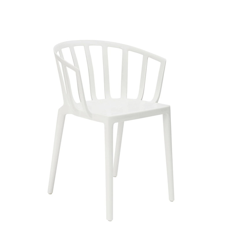 Venice Outdoor Dining Armchair, Mat White