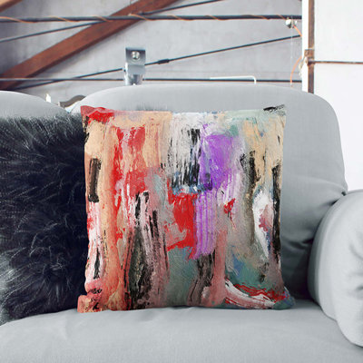 Abstract Square Throw Cushion