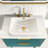 Exquisite High - Gloss White Ceramic Drop In Sink, 15 Wide, Scratch , Modern Aesthetic For Bathrooms Glossy Sink With Integrated Design, 18.02 Deep, , Appeal