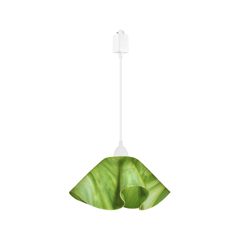 Luminaire suspendu Dale, Grand, Blanc, Vert gazon
