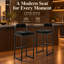 Bar Stool with Steel Frame
