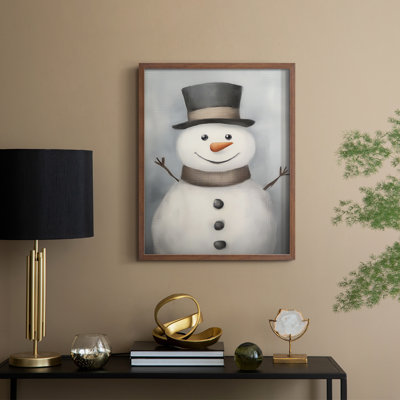 «Christmas Holiday Art», série 2 - CCV III, reproduction encadrée - bois massif