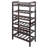 Trudie Floor Wine Bottle Rack in Antique Walnut