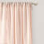 Paire de rideaux semi-transparents de couleur unie avec passe-tringle-450203702